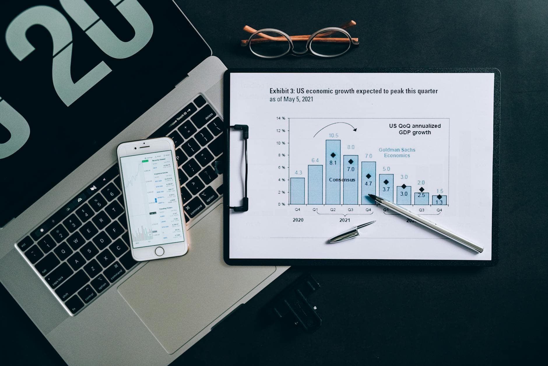 A laptop showing an analytics dashboard with charts and graphs, symbolizing modern data analysis tools.